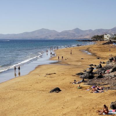 Playa Grande is Puerto del Carmen's main beach.