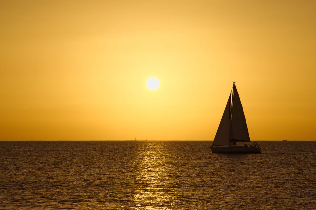 Sailing Boat at Sunset